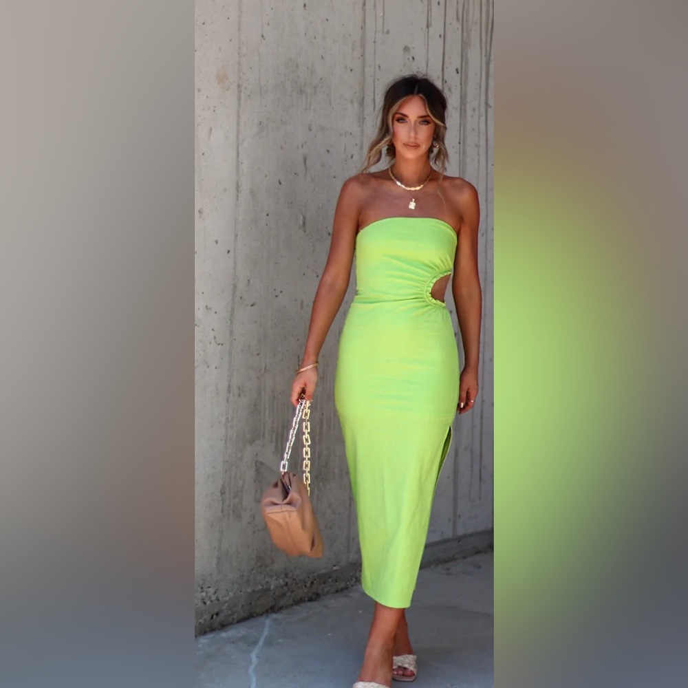 Vici lime green dress